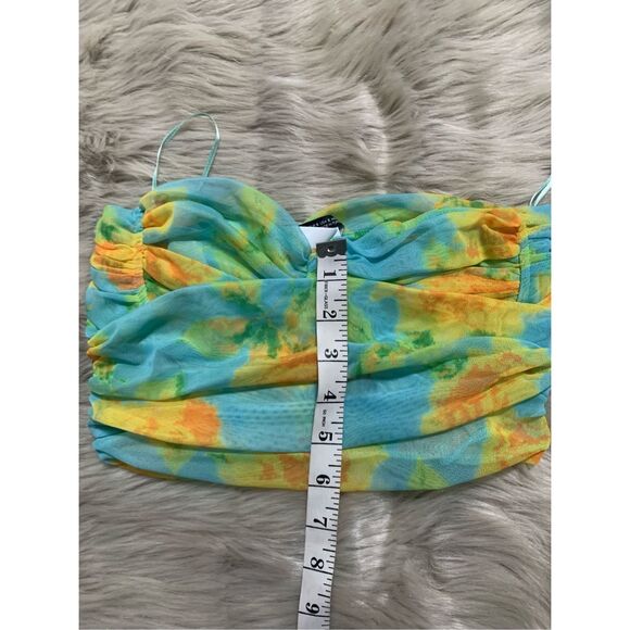 NWT Zara BLOGGERS FAV TULLE CORSET TOP SMALL - Picture 7 of 8